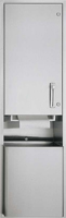 ASI 046921AC Recessed AC Automatic Roll Paper Towel Dispenser and Waste Receptacle