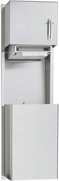 ASI 049624A-9 Surface Mounted Automatic Roll Paper Towel Dispenser and Waste Receptacle