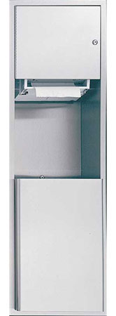 ASI 04692A Recessed Automatic Paper Towel Dispenser and Waste Receptacle Unit