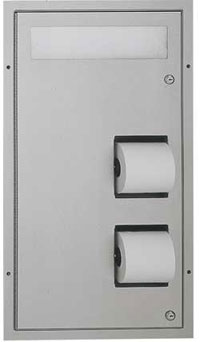 ASI 0485 Recessed Toilet Tissue and Seat Cover Dispenser