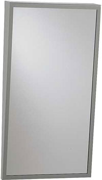 ASI 0537-E-1630 16" x 30" Fixed Tilt Plexiglass Mirror with Shelf