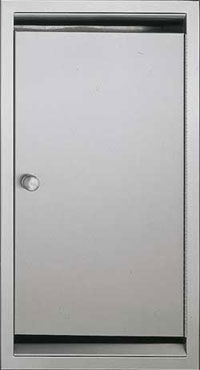 ASI 0558-1 Recessed Bedpan and Washbasin Storage Cabinet