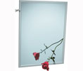 ASI 0600-T-L-1624 16" x 24" Adjustable Tilt InterLok Angle Frame Laminated Glass Mirror 