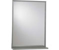 ASI 0625-1620 16" x 20" Stainless Steel Chan-Lok Frame Plate Glass Mirror with Shelf 