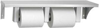 ASI 0697-GAL Double Roll Toilet Tissue Dispenser with Shelf