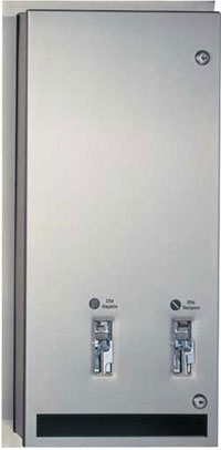 ASI 0864-25 Sanitary Napkin and Tampon Vendor