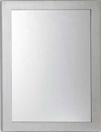 ASI 101-14 12" x 16" Security Framed Mirror