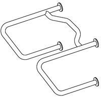 ASI 3734 Straddle Grab Bar