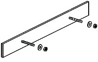 ASI 3919-44 Anchor Plate for 3101-36" and 3201-36" Grab Bars
