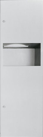 ASI 6462-2 Semi-Recessed Paper Towel Dispenser and Waste Receptacle Unit
