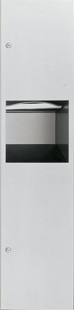 ASI 64676-2 Semi-Recessed Paper Towel Dispenser and Waste Receptacle Unit