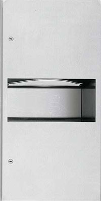 ASI 94623 Recessed Paper Towel Dispenser and Waste Receptacle Unit