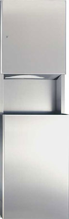 ASI 9469 Recessed Paper Towel Dispenser and Waste Receptacle Unit