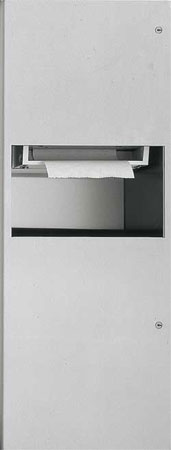 ASI 94696A Recessed Automatic Roll Paper Towel Dispenser and Waste Receptacle Unit
