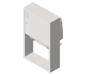 ASI 045210AC-6 Semi-Recessed Automatic Roll Paper Towel Dispenser
