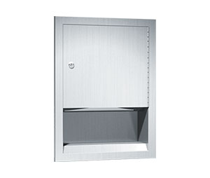 ASI 10-0457 Traditional Recessed Paper Towel Dispenser, Multi, C-Fold 