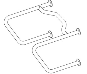 ASI 3134 Straddle Grab Bar