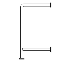 ASI 3475 Wall to Floor, 18" x 33"