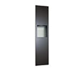 ASI 6467-41 Piatto Completely Recessed Folded Paper Towel Dispenser and Waste Receptacle - Matte Black Phenolic Door
