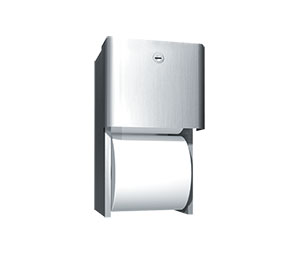 ASI 9030 Profile Surface Mounted Toilet Tissue Dispenser, Twin Hide-A-Roll  