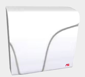 ASI 0165 Profile™ Surface Mounted Compact Sensor Hand Dryer - White