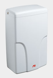 ASI 0196-2-00 Surface Mounted TURBO-Pro Automatic High Speed Hand Dryer - HEPA Filter, ADA Compliant - (208-220V) - White