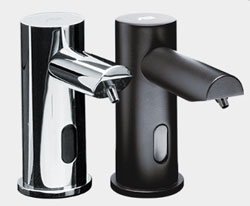 ASI 0390-1A-41 EZ FILL™ - Top Fill, Multi-Feed LIQUID Soap Dispenser (Batt./not incl) - Matte Black