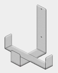 ASI 0390-BR Mounting Bracket for EZFill™ Multi-Feed Soap Tank - Mounted Under Vanity - for 5 L Multi-Feed Container
