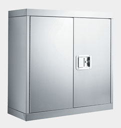 ASI 0546 Surface Mounted Security Medicine Cabinet - Free Standing - Satin Stainless Steel