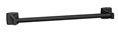 ASI 7355-24-41 Surface Mounted 24" Round Towel Bar - Matte Black Powder Coated Stainless