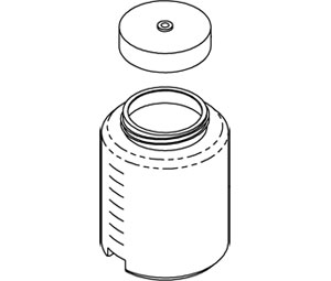 ASI 0360-003 Surface Mounted Automatic Soap Dispenser Repair Parts - Soap Tank with Cap