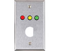 ASP-RP33 Red/Yel/Grn Sgl G Plt D Hole