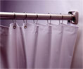 Bobrick 204-3 Shower Curtain 70" W x 72" H White