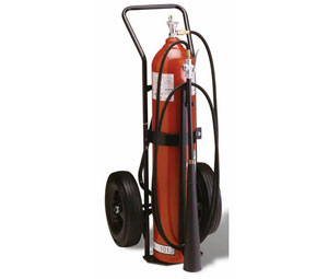 Badger  BGDDP22724B CO2 Wheeled Fire Extinguisher - 50 lb Carbon Dioxide - 20B:C