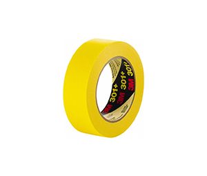 3M MM301PLUS-3/4 Yellow Masking Tape, Performance Line, 11/16" Width