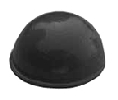 3M MMSJ5302 Transparent Polyurethane Hemisphere Bumpers, 5/64" Thick - 1 Sheet