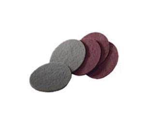 3M MM29293 6" Non-Woven Abrasive Finish Material, Hook and Loop Backing, Maroon