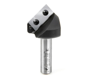 Amana AARC1102 CNC Insert V-Groove Router Bit, Single Flute, 1-1/2" Diameter, 90° Angle