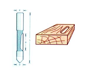 Amana AA45506 Straight Mortising - Panel Pilot, Single Flute, 1/4" Diameter