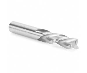Amana AA46216 Spiral and Plastic Cutting - 3-Flute Plunge Solid Carbide Router Bit, 1/2" Diameter, 3-1/2" Long, Down Cut