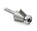 Amana AA49408 Edge Forming - Chamfer with Ball Bearing Guide 2-Flute - 7/8" Diameter, 15° Angle