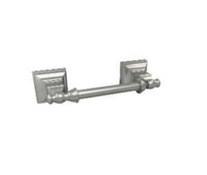 Amerock AMBH26517-G10 Tissue Roll Holder, Pivoting Double Post, Markham Series - Brushed Nickel, 9-3/16" Length