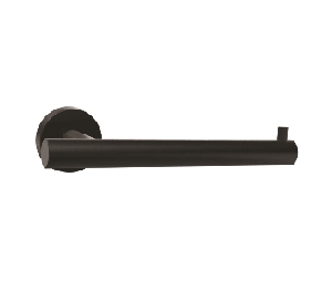 Amerock AMBH26540-MB  Arrondi™ Series, Stainless Steel Single Post Tissue Roll Holder, 7-1/4" Length - Matte Black Finish