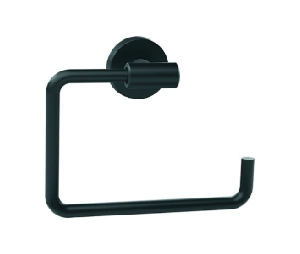 Amerock AMBH26541-MB  Arrondi™ Series, Stainless Steel Towel Ring, 6-7/16" Diameter - Matte Black Finish