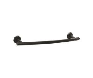 Amerock AMBH26543-MB  Arrondi™ Series, Stainless Steel Towel Bar, 18" Center to Center - Matte Black Finish