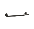 Amerock AMBH26543-MB  Arrondi™ Series, Stainless Steel Towel Bar, 18" Center to Center - Matte Black Finish