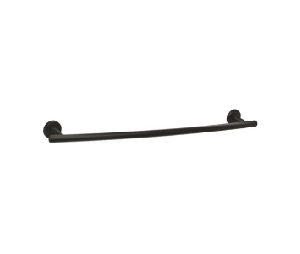 Amerock AMBH26544-MB  Arrondi™ Series, Stainless Steel Towel Bar, 24" Center to Center - Matte Black Finish
