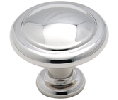 Amerock AMBP1387-26 Reflections Series, Zinc Die Cast Knob, 1-1/4" Diameter - Polished Chrome Finish
