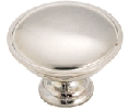 Amerock AMBP14403-SCH  Allison™ Series, Zinc Die Cast Knob, 1-5/16" Diameter - Brushed Chrome Finish