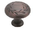 Amerock AMBP1581-ORB Inspirations™ Series, Zinc Die Cast Knob, 1-1/4" Diameter - Oil Rubbed Bronze Finish